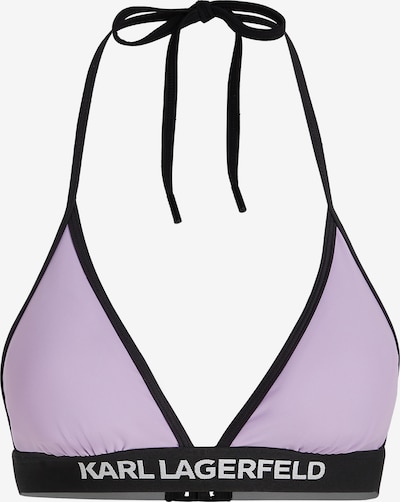 Karl Lagerfeld Bikinitoppi värissä laventeli / musta / valkoinen, Tuotenäkymä