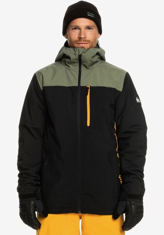 QUIKSILVER Athletic Jacket in Black: front