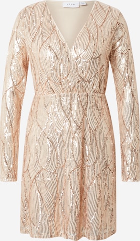 Rochie de cocktail 'KORA' de la VILA pe auriu: față