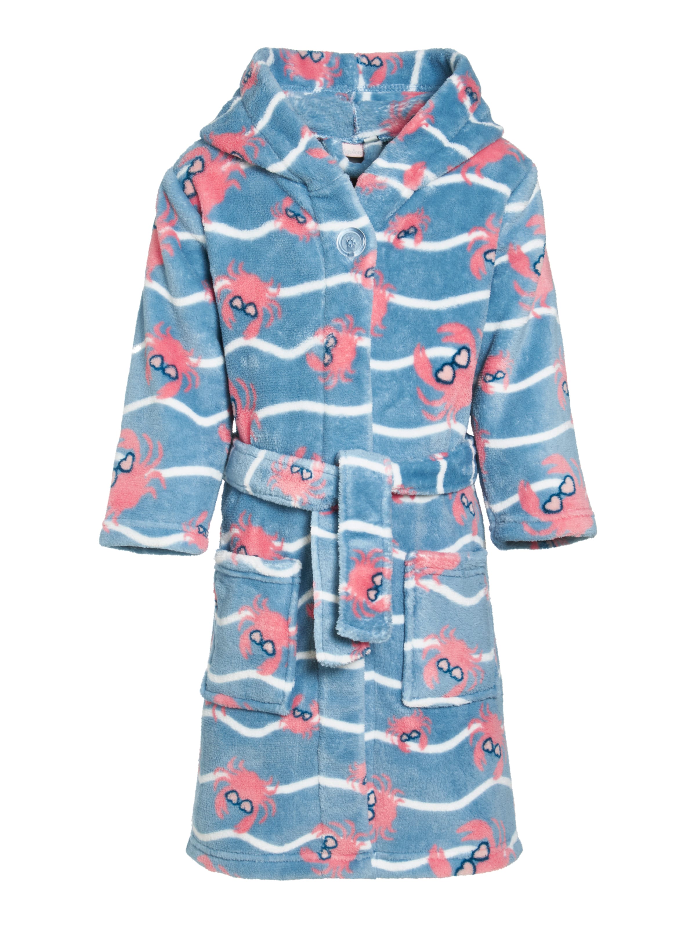 PLAYSHOES Банный халат 'Krebs' в Синий: спереди