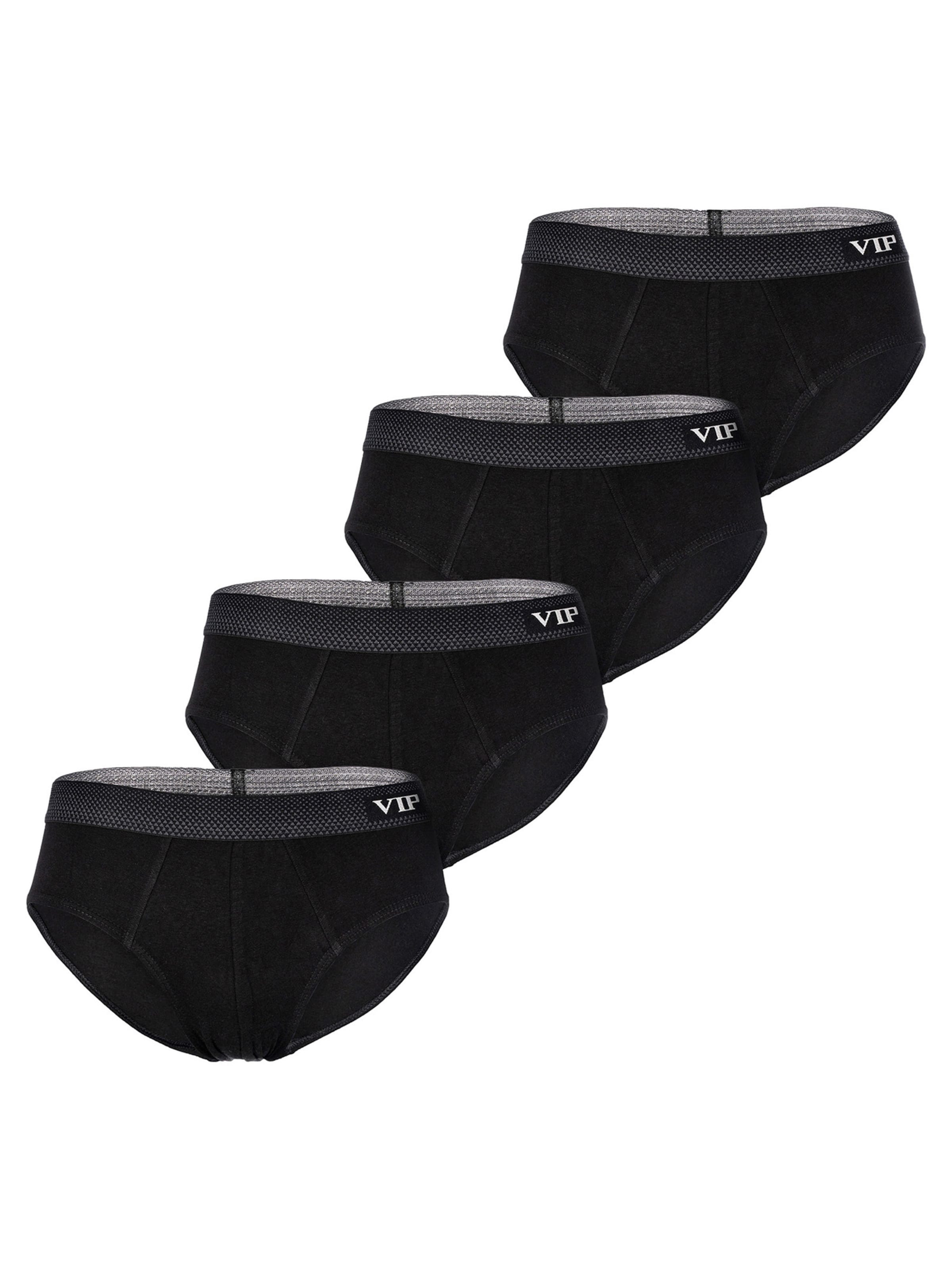 VIP Slip ' Premium Jersey Stretch ' in Black: front