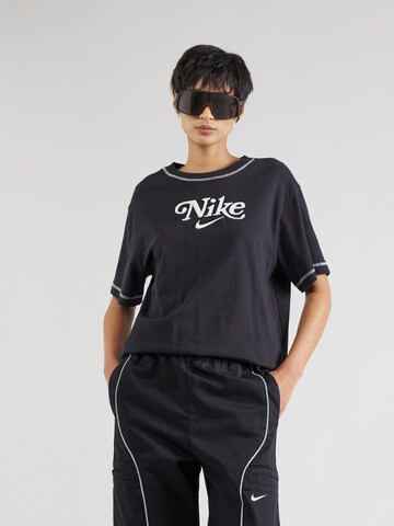 Nike SportswearMajica - crna boja: prednji dio