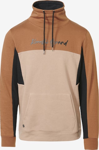 Sweat-shirt KOROSHI en beige : devant