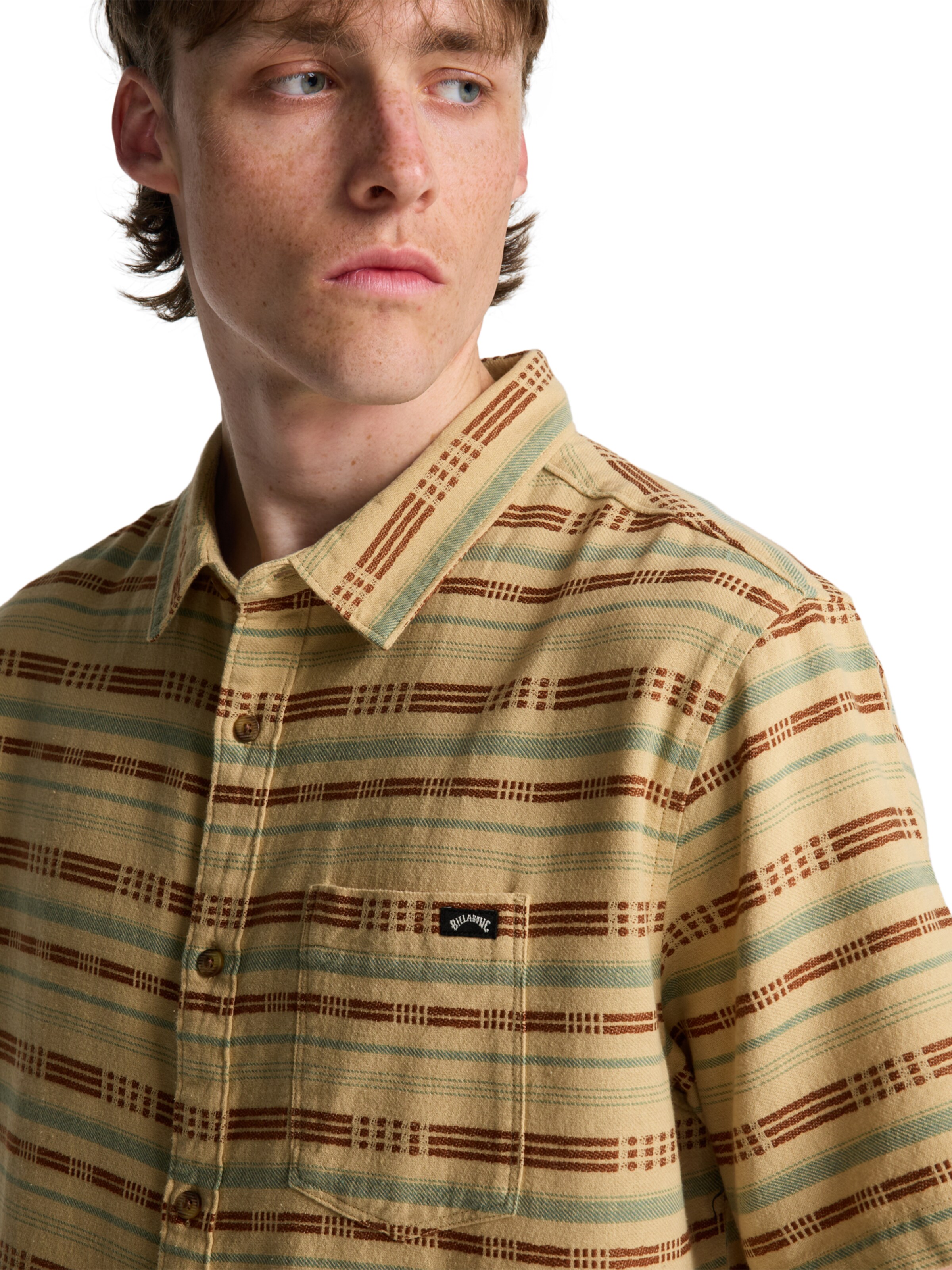 BILLABONG Regular Fit Hemd 'Sundays' in Beige