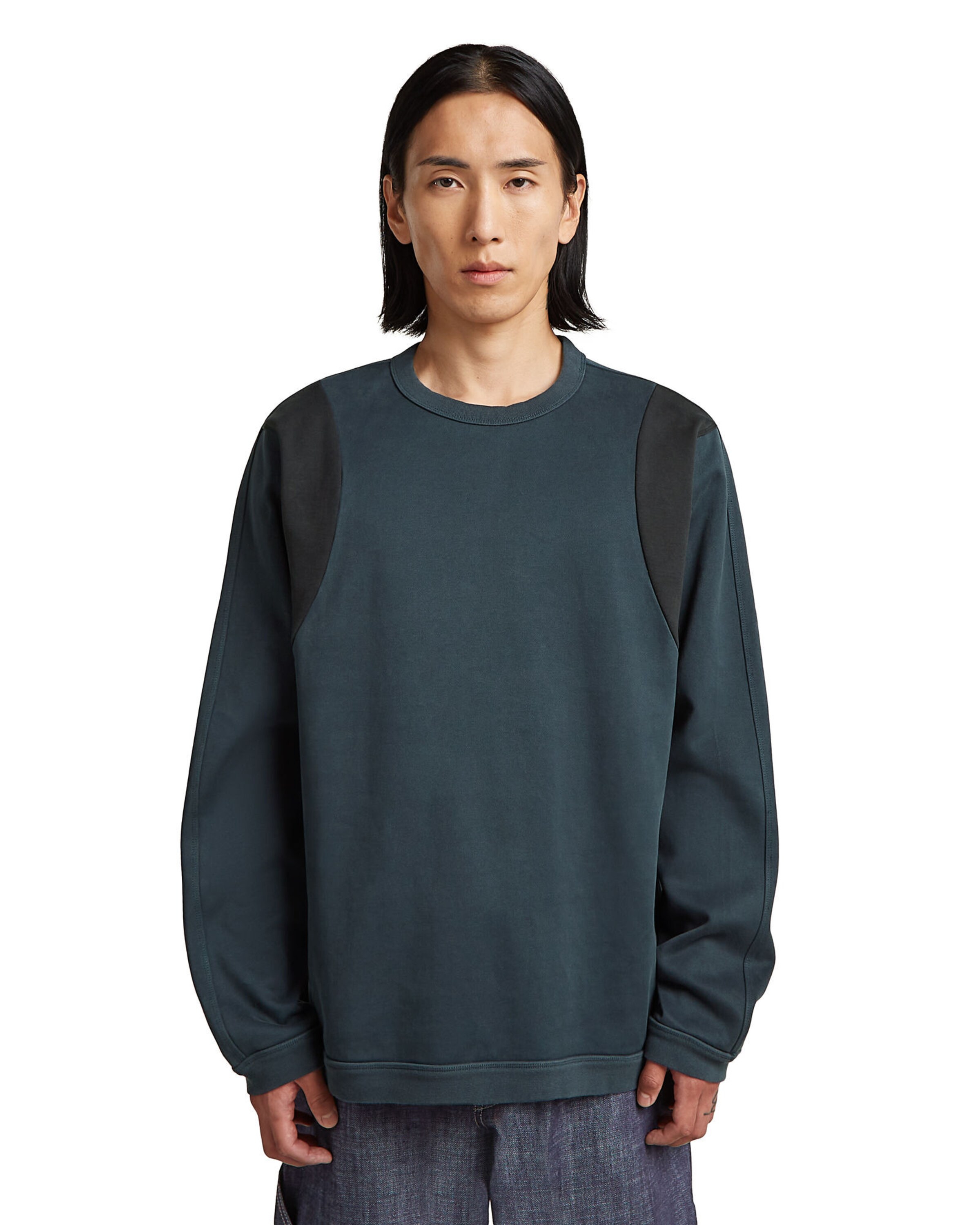 G-STAR Sweatshirt 'MN Loose' in Blue: front