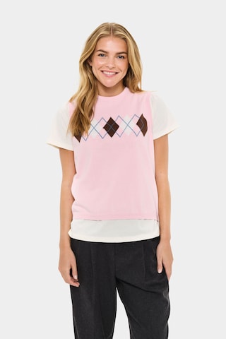 Gilet SAINT TROPEZ en rose : devant