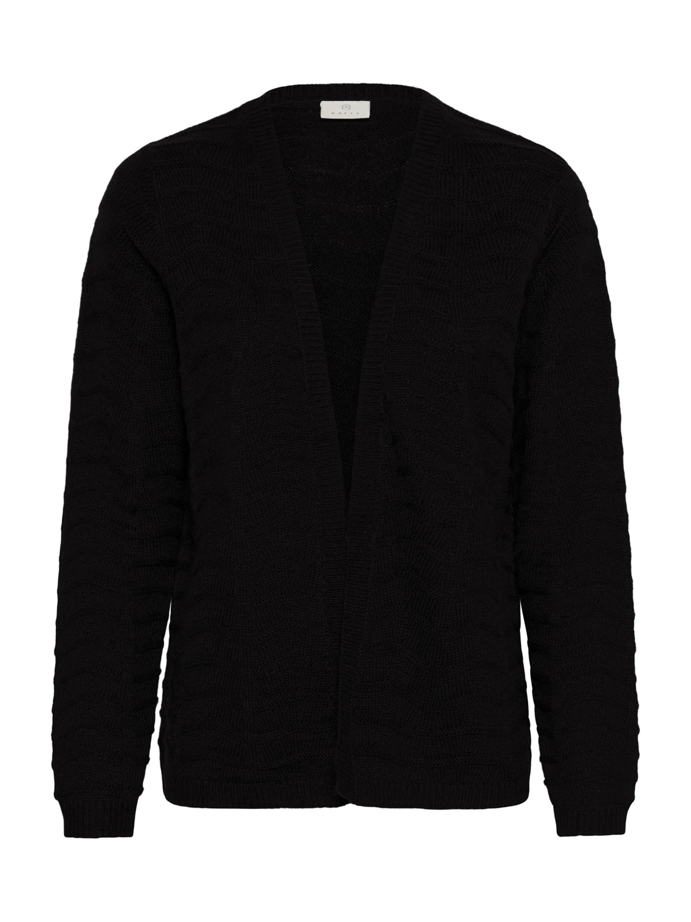 Cardigan 'KAEmria' Kaffe en noir : devant