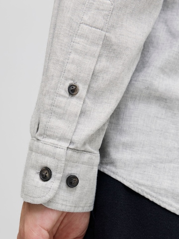 JACK & JONES Regular Fit Hemd 'JJEBAND' in Grau