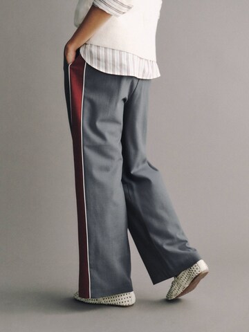 Next Wide leg Pleat-front trousers 'N. Premium' in Grey