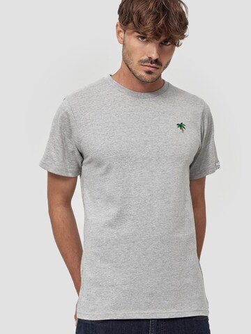 Mikon Shirt 'Palme' in Grijs: voorkant