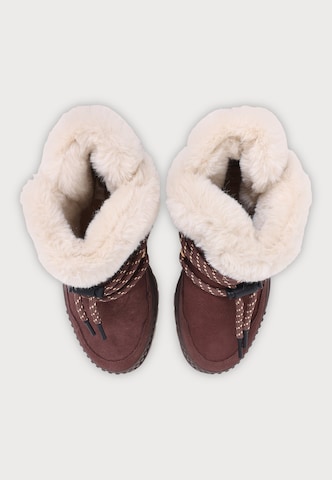 Boots 'PALLASHOCK' Palladium en marron : au dessus