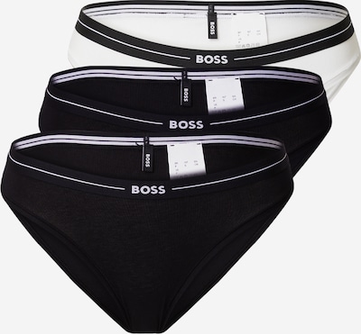 Moteriškos kelnaitės iš BOSS, spalva – juoda / balta, Prekių apžvalga