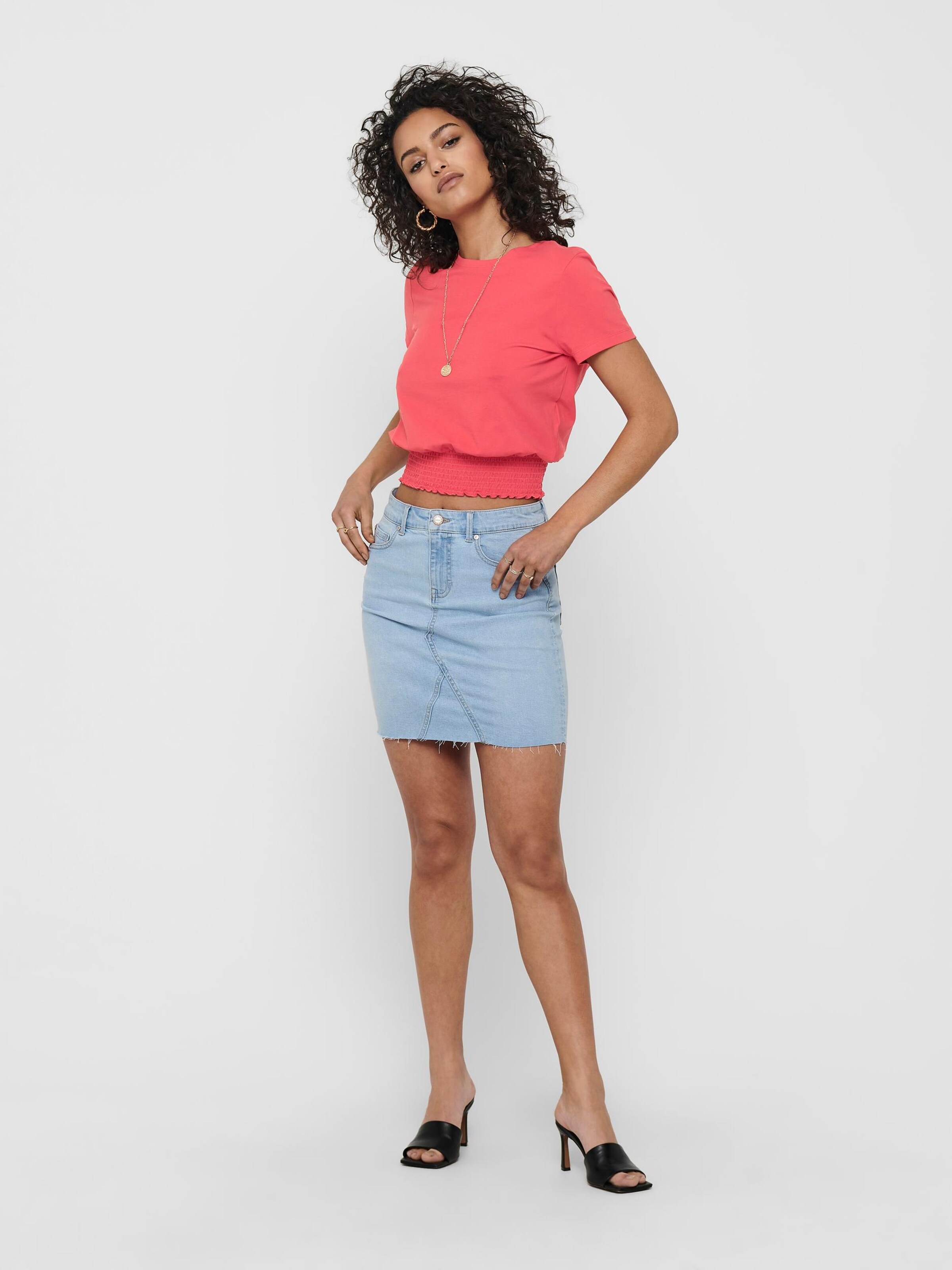 ONLY Skirt 'Fan' in Light Blue | ABOUT YOU