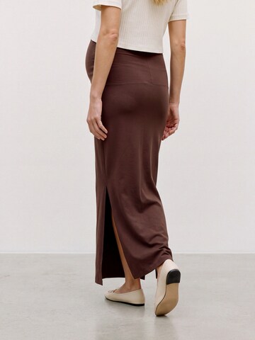 Jupe 'MLEMMA' MAMALICIOUS en marron