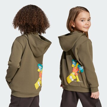 Veste de survêtement 'The Simpsons' ADIDAS SPORTSWEAR en vert : devant