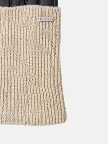 TOM TAILOR Vingerhandschoenen in Beige