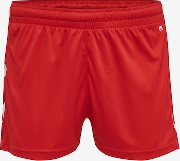Hummel Workout Pants in Red: front
