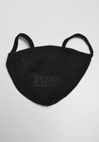 Urban Classics Gesichtsmaske in Schwarz: Vorderseite