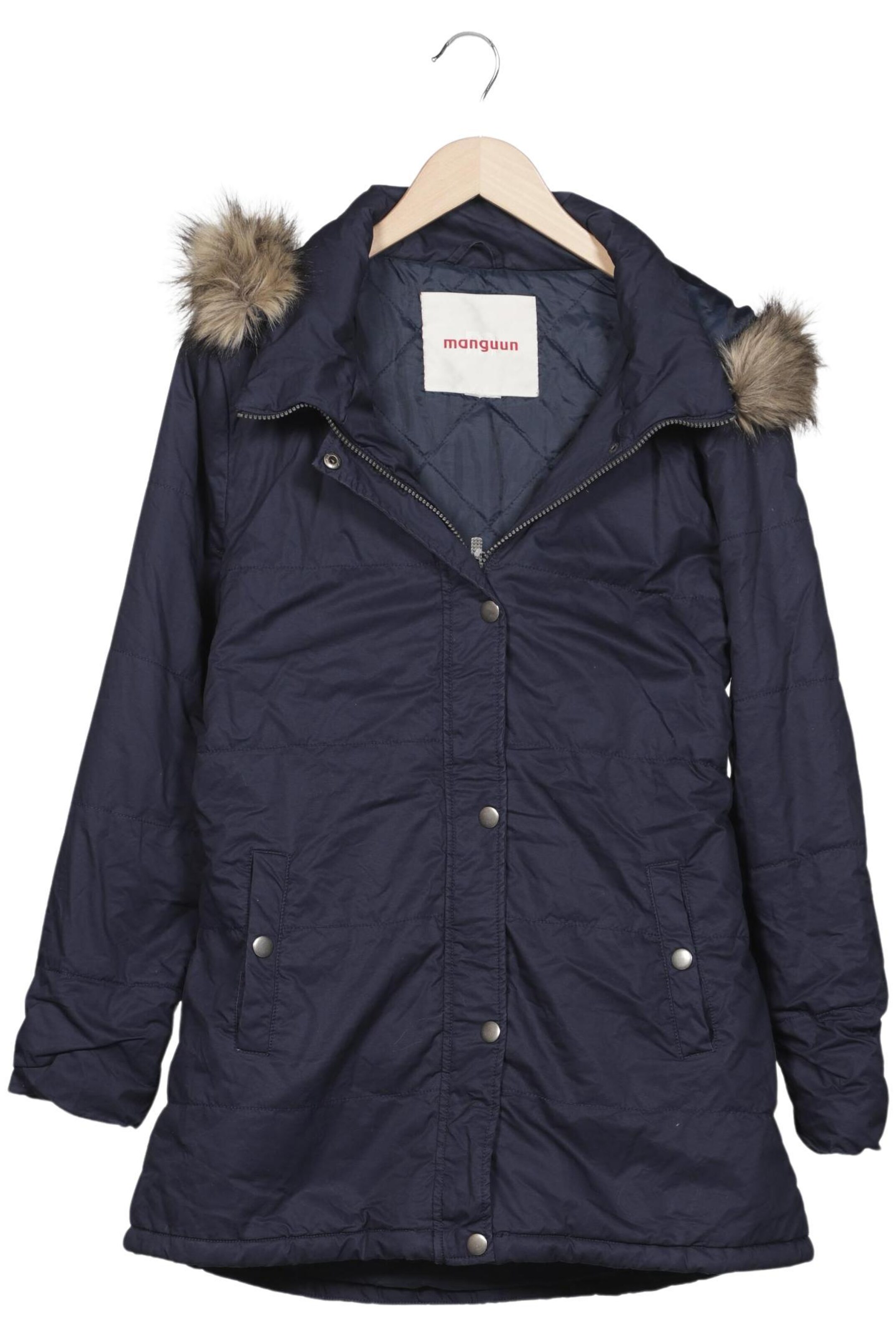 Manguun Mantel XS in Blau: Vorderseite