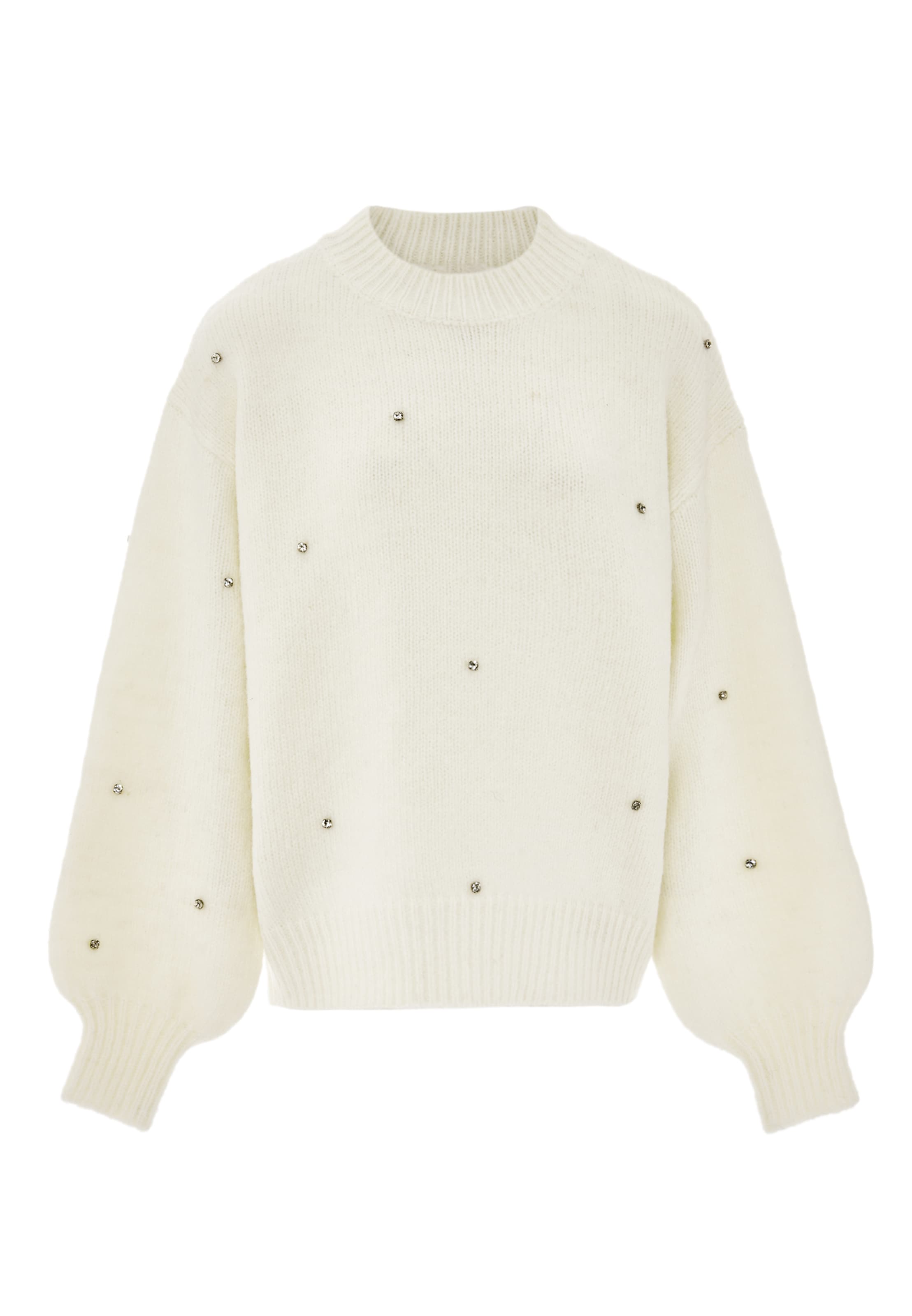caissa - Pullover em branco: frente