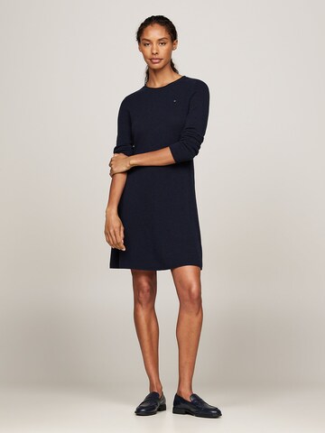 TOMMY HILFIGER Strickkleid in Blau