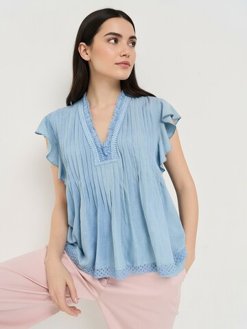 Camomilla Italia Top 'Tailer' in Blue: front