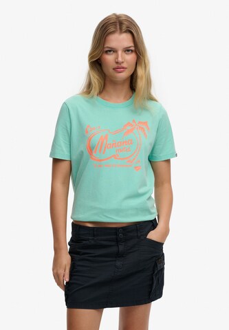 T-shirt 'Roadside Trade' Superdry & Co en vert : devant