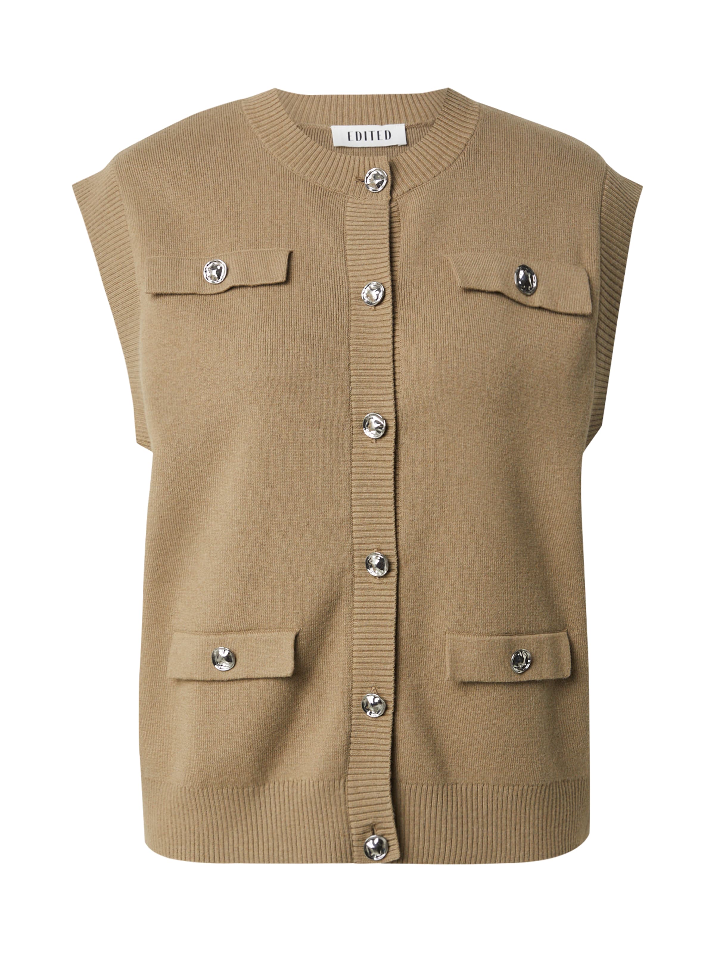 EDITED Vest 'Ursina' in Brown: front