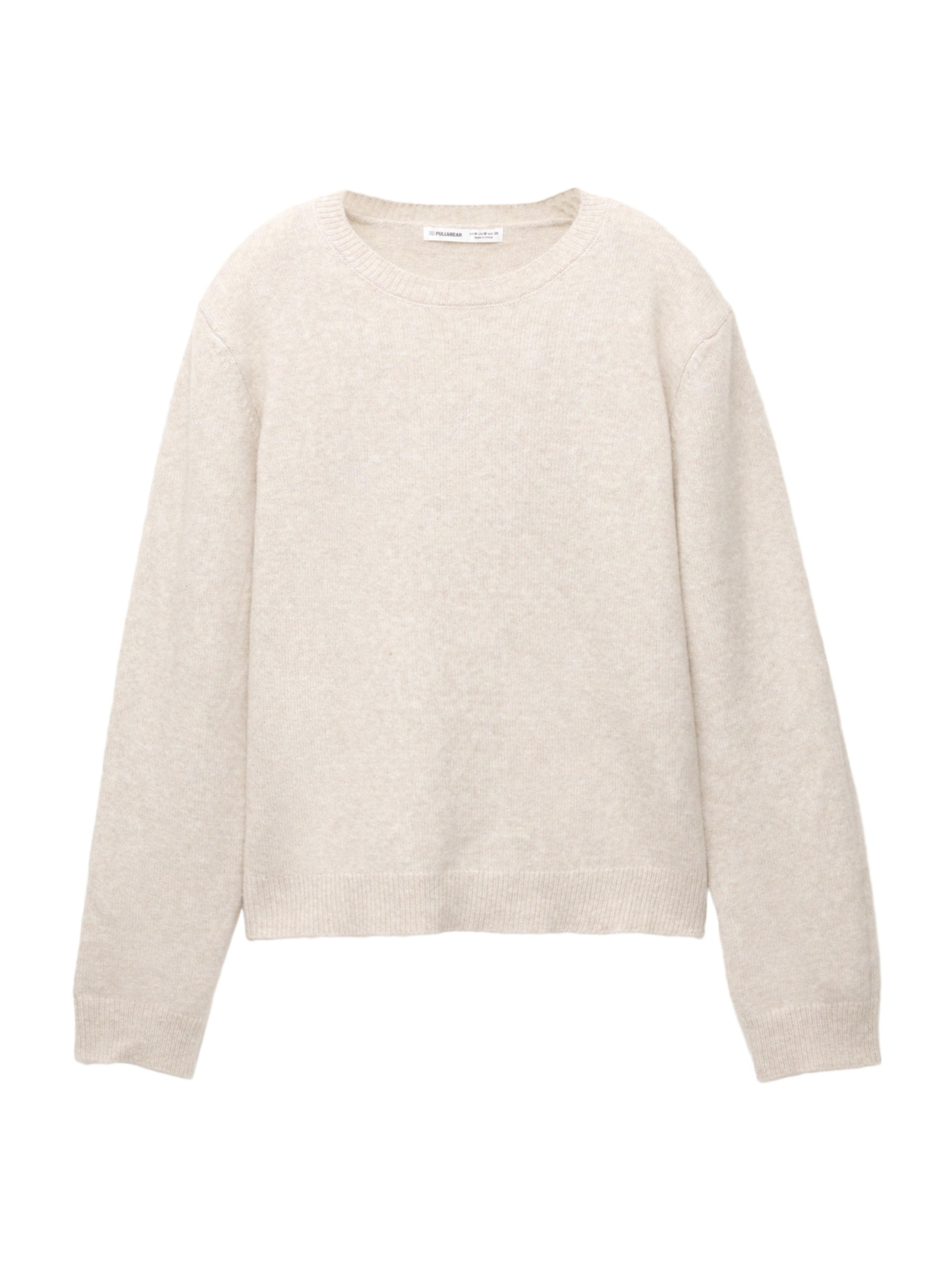 Pull&Bear Sweater in Beige: front