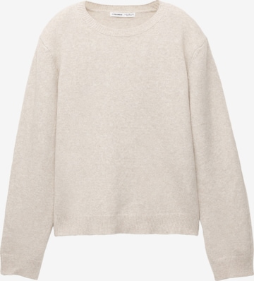 Pull-over Pull&Bear en beige : devant