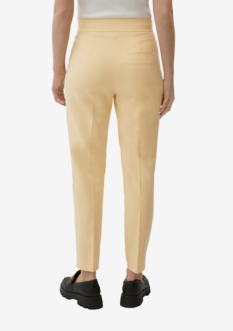 s.Oliver BLACK LABEL Slim fit Pleated Pants in Yellow