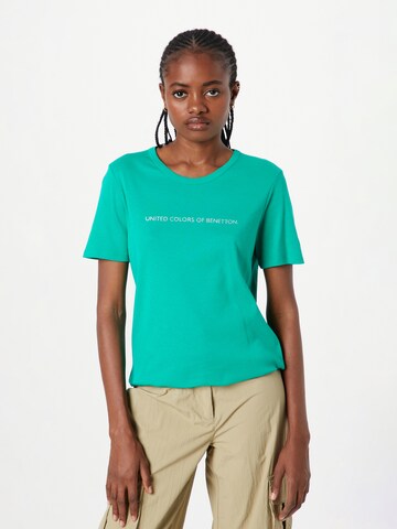 UNITED COLORS OF BENETTON - Camisa em verde: frente