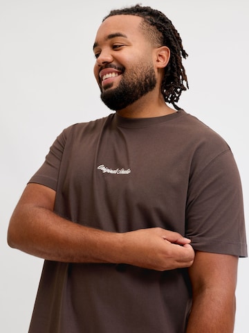 Jack & Jones Plus Shirt in Brown