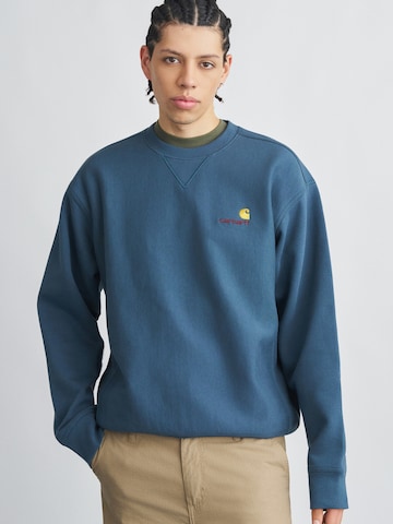 zils Carhartt WIP Sportisks džemperis 'American Script': no priekšpuses