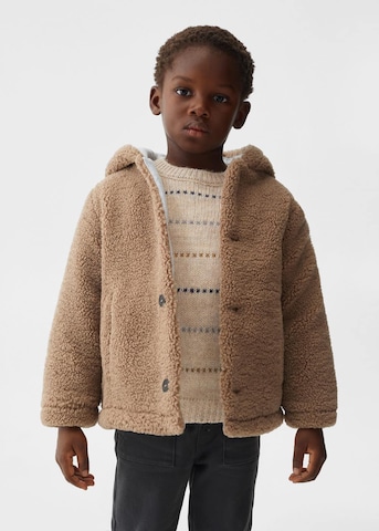 MANGO KIDS Coat 'Ciro' in Brown: front