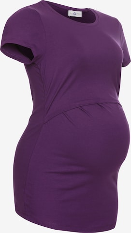 Neun Monate Shirt in Lila: Vorderseite