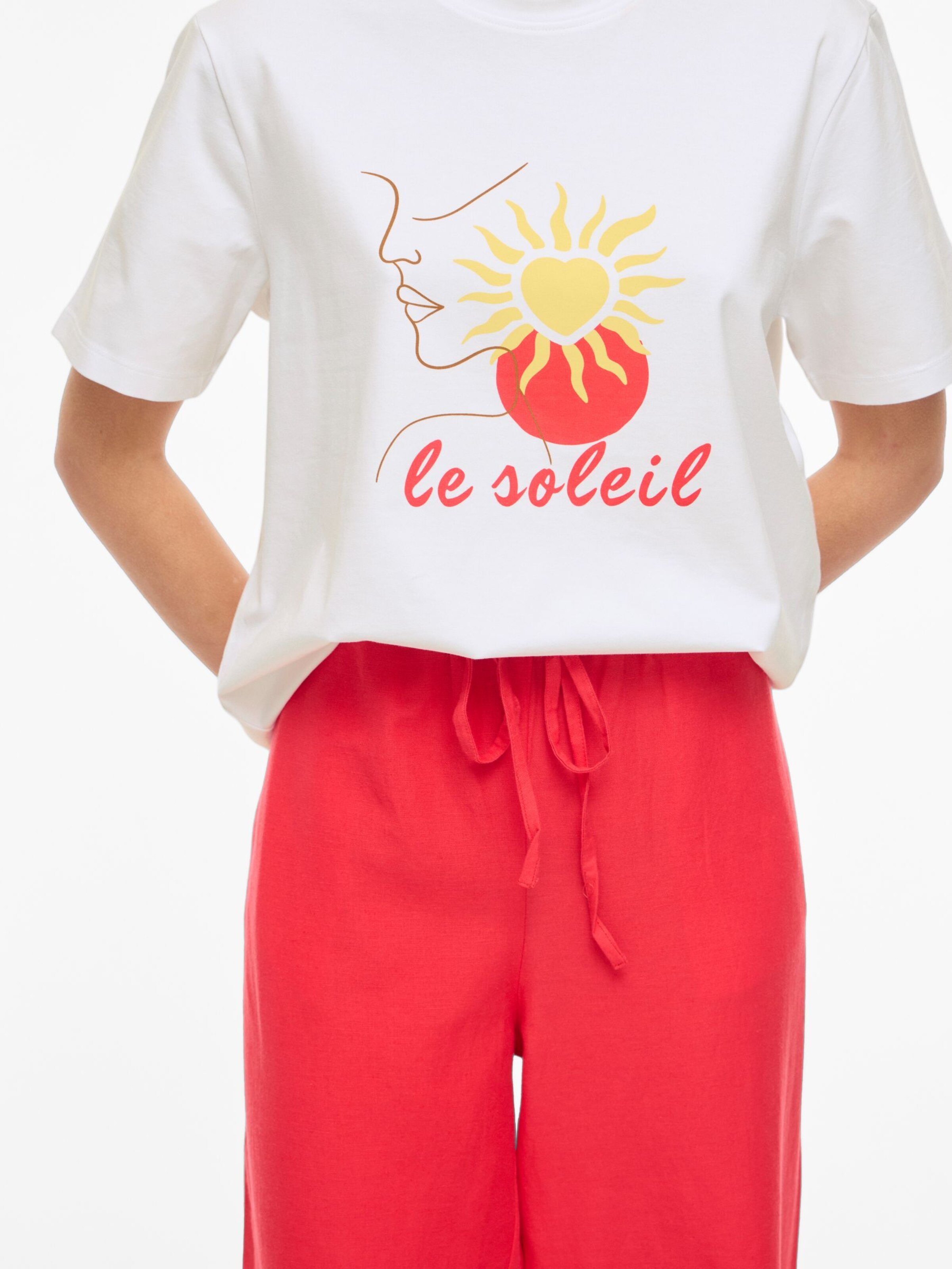 T-shirt ' VINORA' VILA en blanc