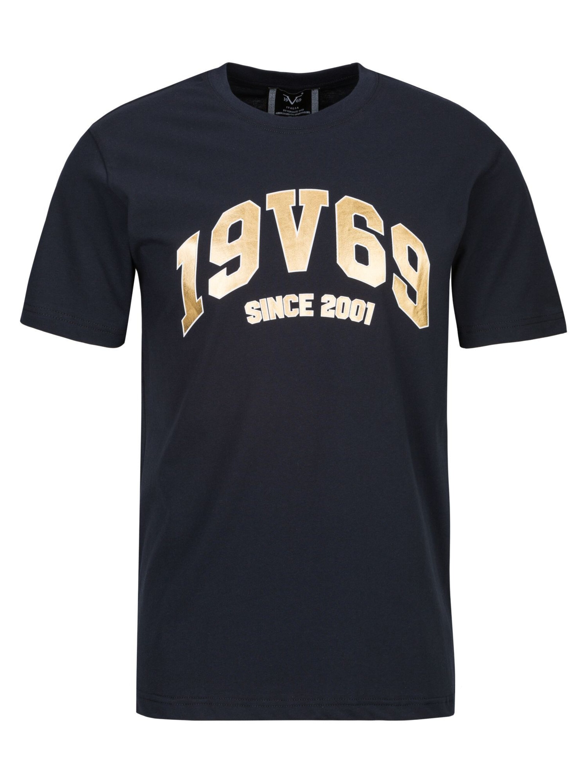 19V69 ITALIA Shirt 'Tadeo' in Beige / Dark blue, Item view