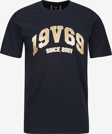 T-Shirt 'Tadeo' 19V69 ITALIA en bleu : devant