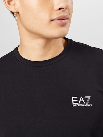 juoda EA7 Emporio Armani Marškinėliai