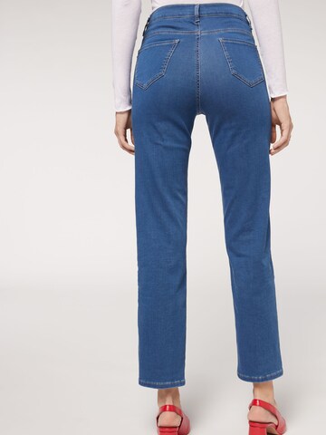 CALZEDONIA Regular Jeans in Blau