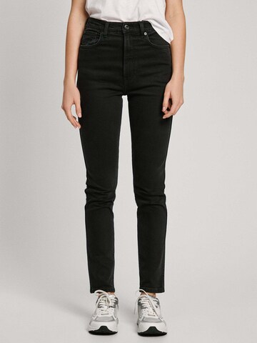 Pepe Jeans - Slimfit Vaquero en negro: frente