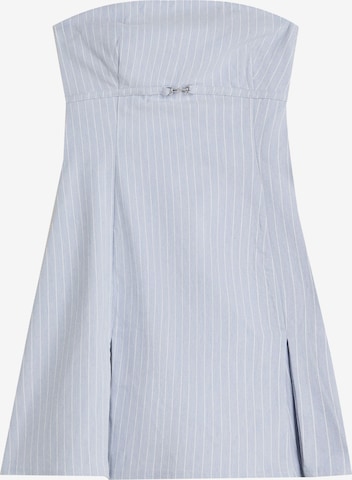 Bershka Рокля в синьо: отпред