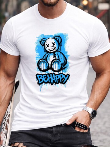 RMK Shirt 'Crazy Bär' in White: front
