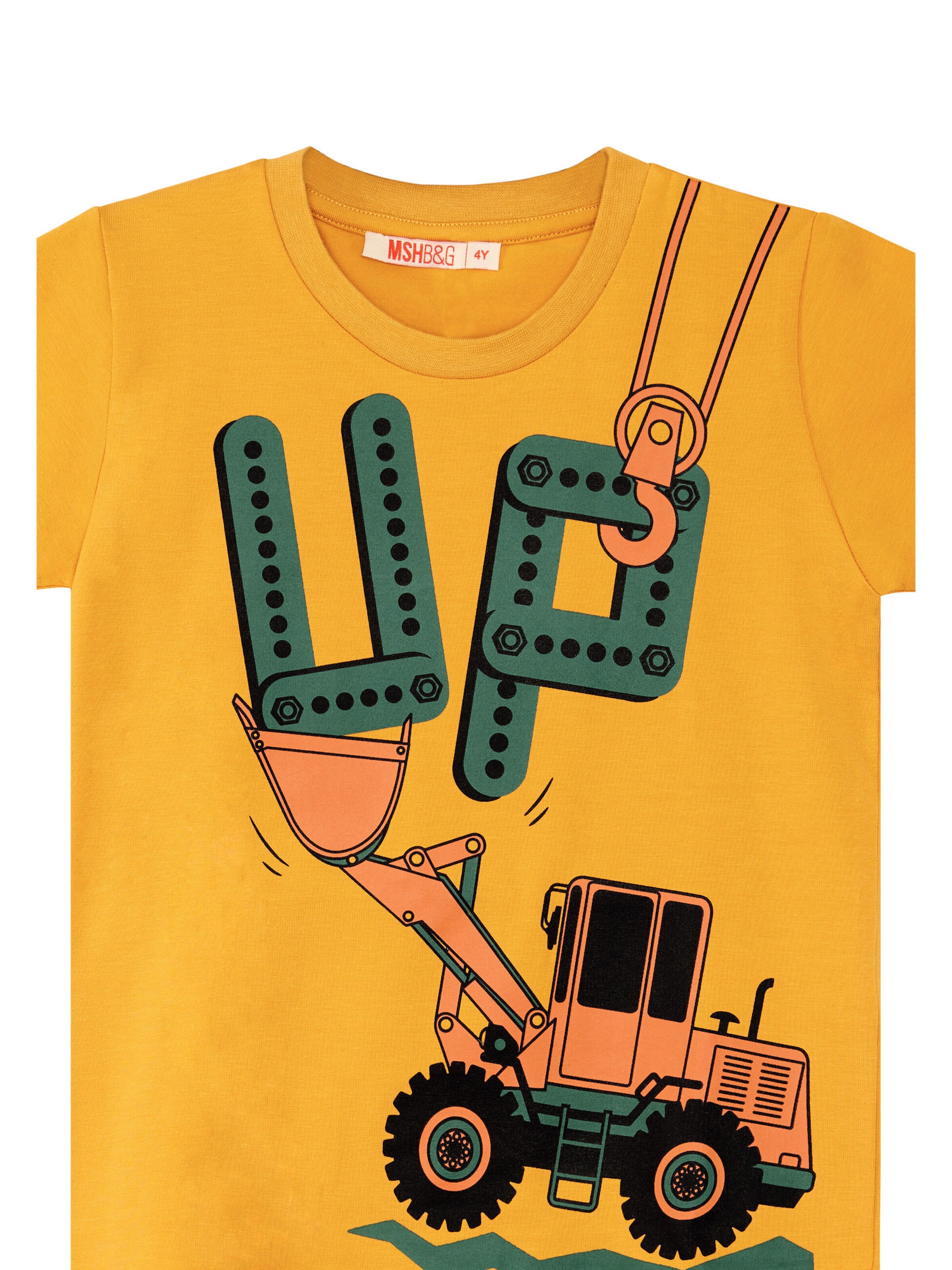 Survêtement 'Digger Up' Denokids en jaune