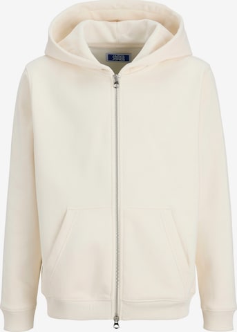 Giacca di felpa 'Bedford' di Jack & Jones Junior in beige: frontale