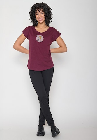 GREENBOMB Shirt 'Animal Koernerfreund' in Rood