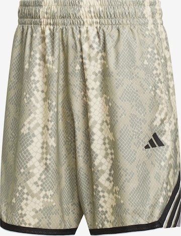 ADIDAS PERFORMANCE - Loosefit Calças de desporto 'Crazylite' em bege: frente