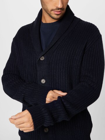 BRAVE SOUL Knit Cardigan 'AKRA' in Blue