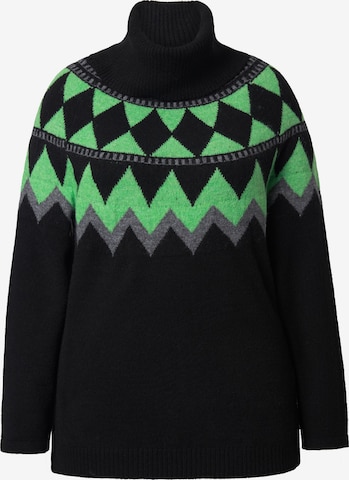 Pull-over Ulla Popken en noir : devant